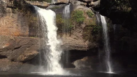 A Jungle Waterfall Stock-Footage 154863733