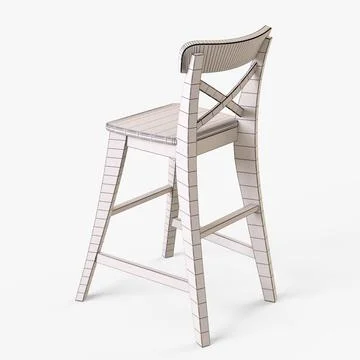 3d Model Junior Chair Ikea Ingolf White 60837337 Pond5