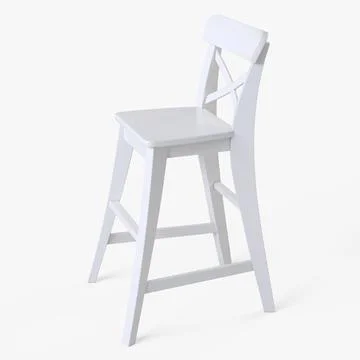 3d Model Junior Chair Ikea Ingolf White 60837337 Pond5