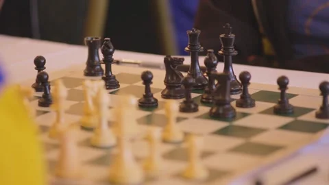 Junior chess tournament Stock Footage 252628865