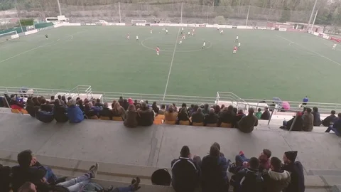 Junior Football Match Stock Footage 78938686