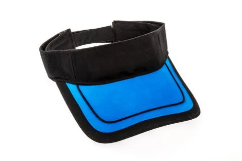 Junior golf visor on white background Stock Photos