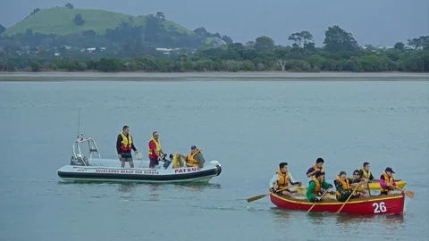 Juniors sails training Stock Footage 87679839