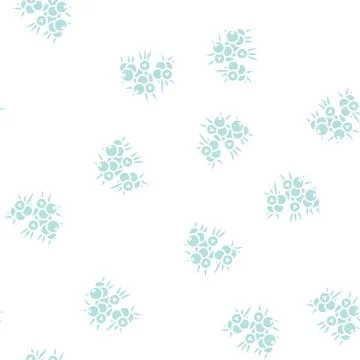 Juniper berry glyph seamless pattern 스톡 일러스트