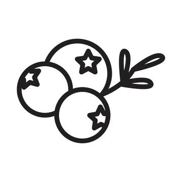 Juniper icon line art vector 스톡 일러스트