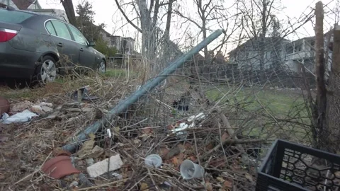 Junk and Debris Stock Footage 196257871