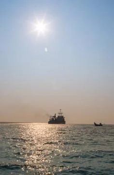 Junk boat Foto stock