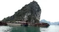 Junk Boat Trip POV in Ha Long Bay (Descending Dragon Bay), Vietnam, Cruise Ship HD Footage