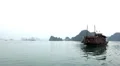 Junk Boat Trip POV in Ha Long Bay (Descending Dragon Bay), Vietnam, Cruise Ship HD Footage
