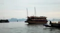 Junk Boat Trip POV in Ha Long Bay (Descending Dragon Bay), Vietnam, Cruise Ship HD Footage