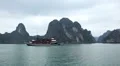 Junk Boat Trip POV in Ha Long Bay (Descending Dragon Bay), Vietnam, Cruise Ship HD Footage