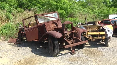 Junk Car Stock Footage 62602250