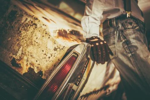 Junk Classic Car Sentiments Stock Photos