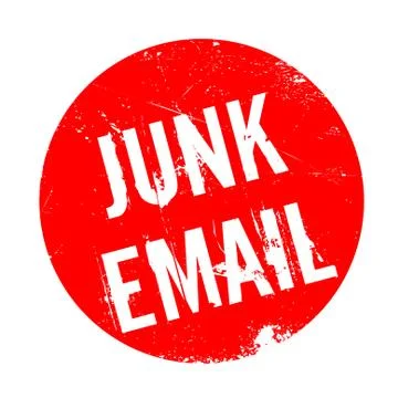 Junk Email rubber stamp 스톡 일러스트