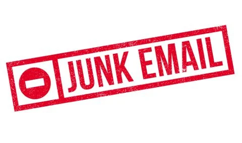 Junk Email rubber stamp Illustrazione stock