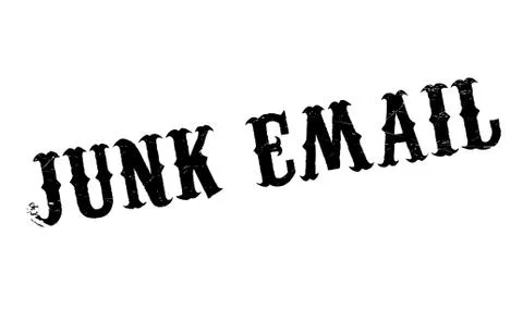 Junk Email rubber stamp Illustrazione stock