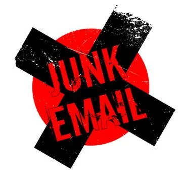 Junk Email rubber stamp Illustrazione stock