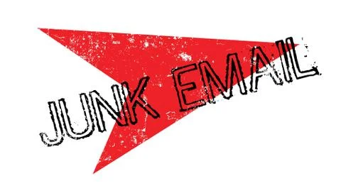 Junk Email rubber stamp 스톡 일러스트