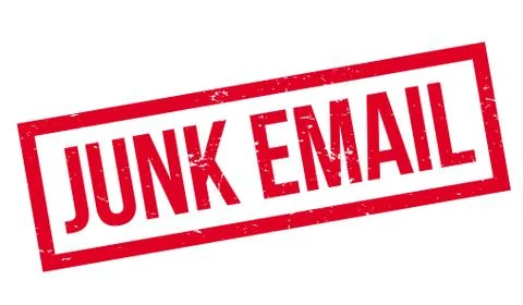 Junk Email rubber stamp Illustrazione stock