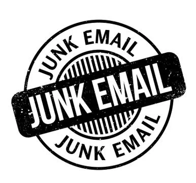 Junk Email rubber stamp Illustrazione stock