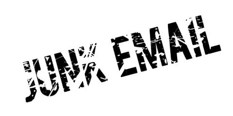 Junk Email rubber stamp Illustrazione stock