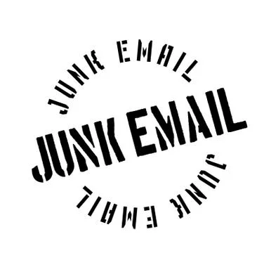 Junk Email rubber stamp Illustrazione stock