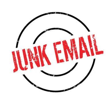 Junk Email rubber stamp Stock Illustration
