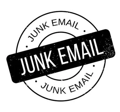 Junk Email rubber stamp Illustrazione stock