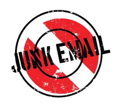 Junk Email rubber stamp Illustrazione stock
