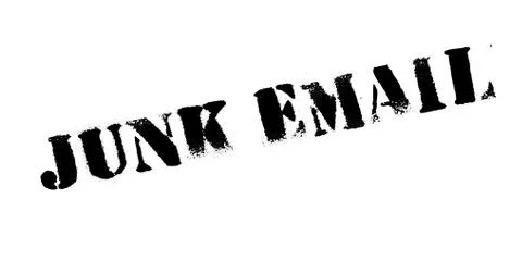 Junk Email rubber stamp Illustrazione stock