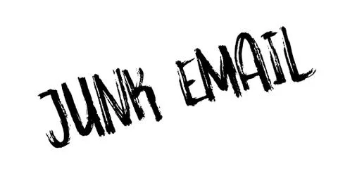 Junk Email rubber stamp Illustrazione stock