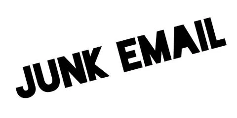 Junk Email rubber stamp Stock Illustration