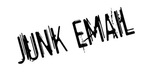 Junk Email rubber stamp Illustrazione stock
