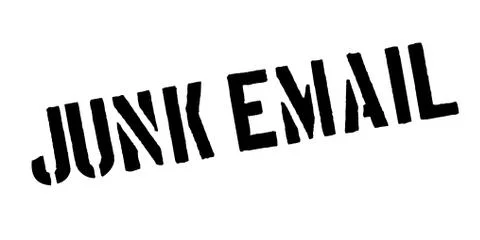 Junk Email rubber stamp Illustrazione stock