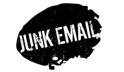 Junk Email rubber stamp Illustrazione stock