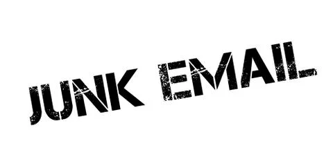 Junk Email rubber stamp Stock Illustration