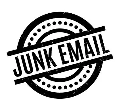 Junk Email rubber stamp 스톡 일러스트