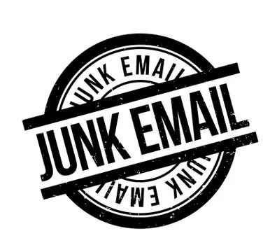 Junk Email rubber stamp 스톡 일러스트