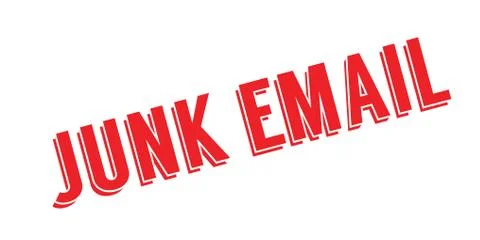 Junk Email rubber stamp Illustrazione stock
