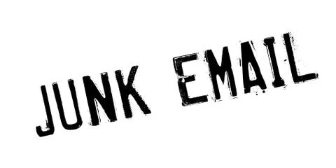 Junk Email rubber stamp Illustrazione stock