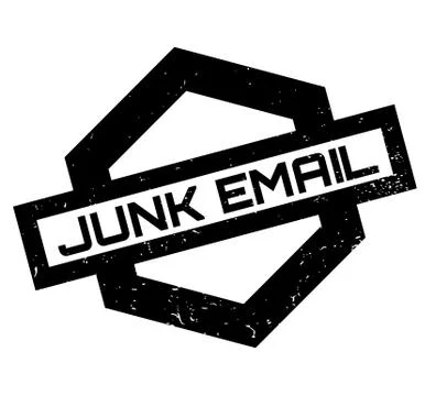 Junk Email rubber stamp Illustrazione stock