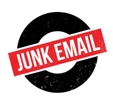 Junk Email rubber stamp Illustrazione stock
