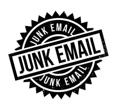 Junk Email rubber stamp 스톡 일러스트