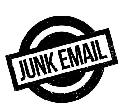 Junk Email rubber stamp Illustrazione stock