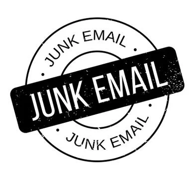 Junk Email rubber stamp Illustrazione stock