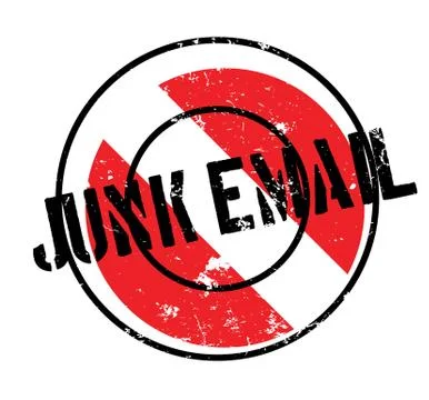 Junk Email rubber stamp Illustrazione stock