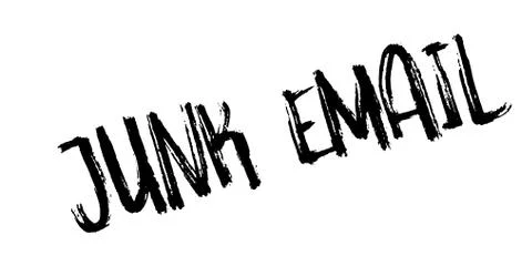 Junk Email rubber stamp 스톡 일러스트