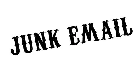 Junk Email rubber stamp Illustrazione stock