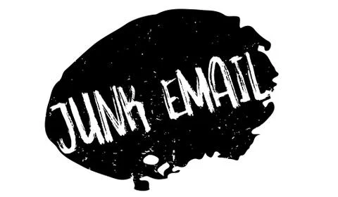 Junk Email rubber stamp Illustrazione stock