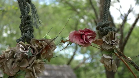 Junk Flowers Stock Footage 235919463